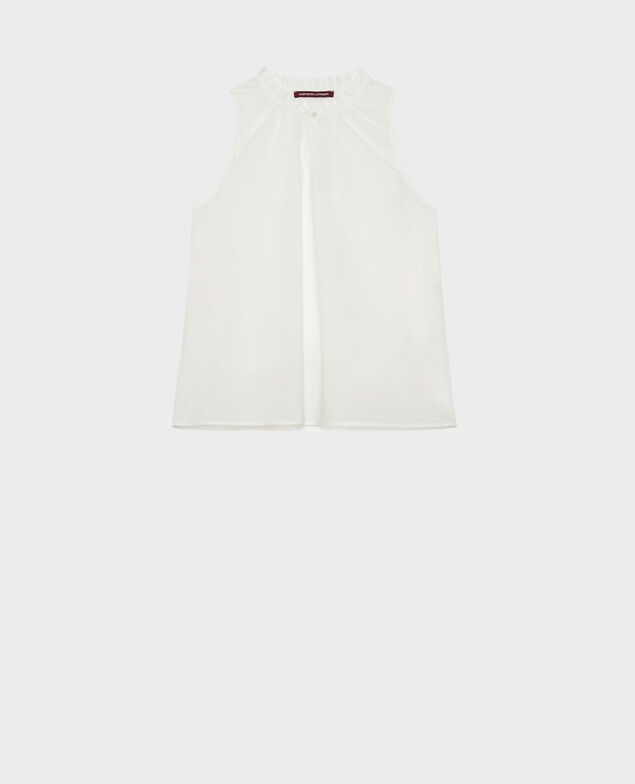 Cotton voile top 01 white 2sbl417c01