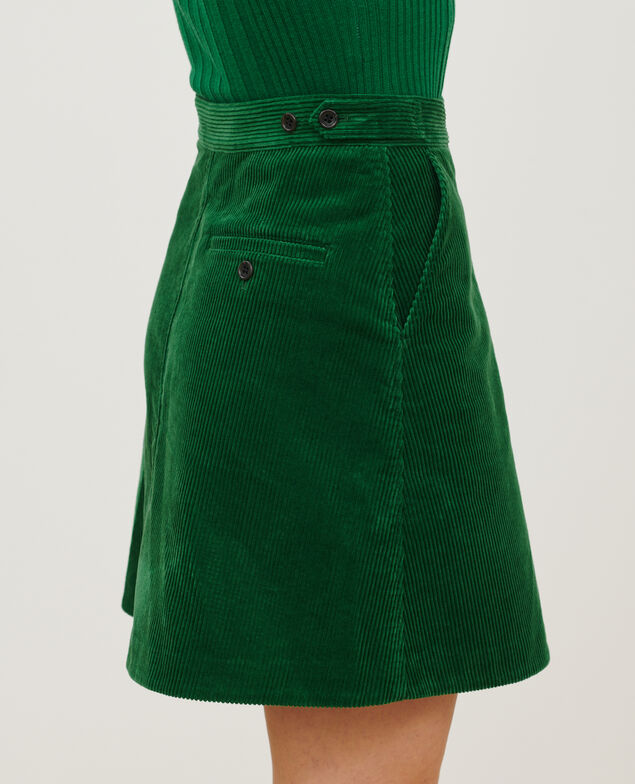 Corduroy mini skirt