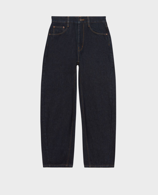 SYDONIE - BALLOON - Wide high-waisted 7/8 jeans Denim rinse Palloon