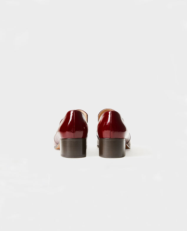 Leather moccasins Royale red