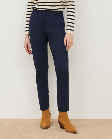 MARGUERITE - Cigarette trousers 0693 navy 3spa231w01