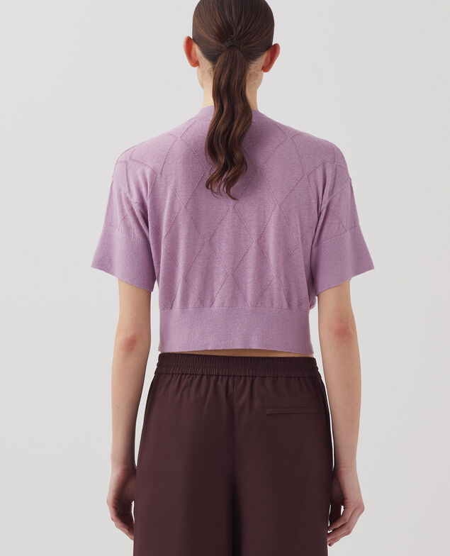 Short-sleeve jumper J720 lavender herb