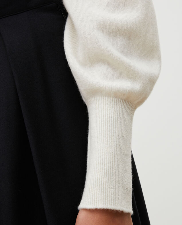 Fine cashmere boatneck jumper Jet stream