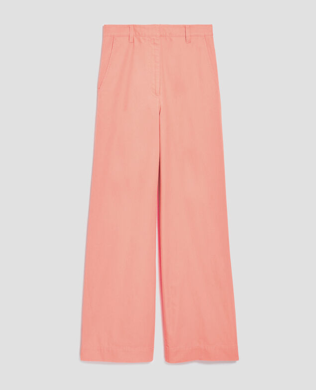 BLANDINE - Straight trousers H100 coral almond