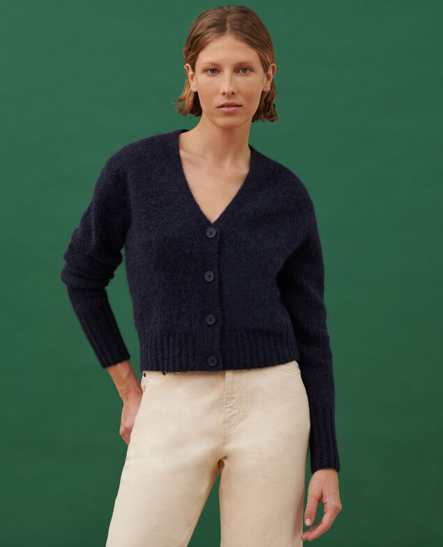 Alpaca blend cardigan
