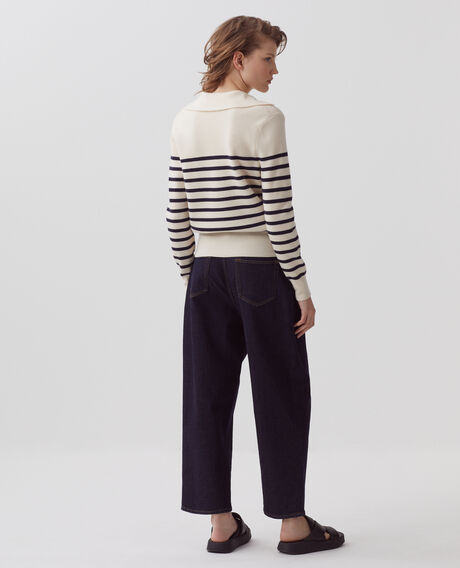 Striped merino wool jumper 5185 stp_jtst_nsky 3sju092w21