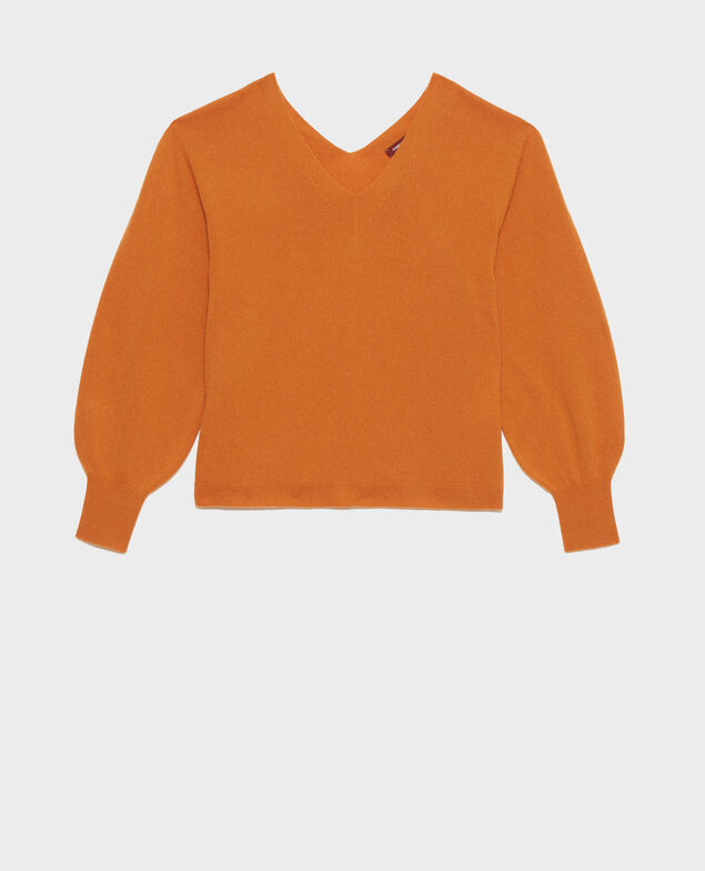 Loose cashmere 3D jumper Sudan brwn Paulmy
