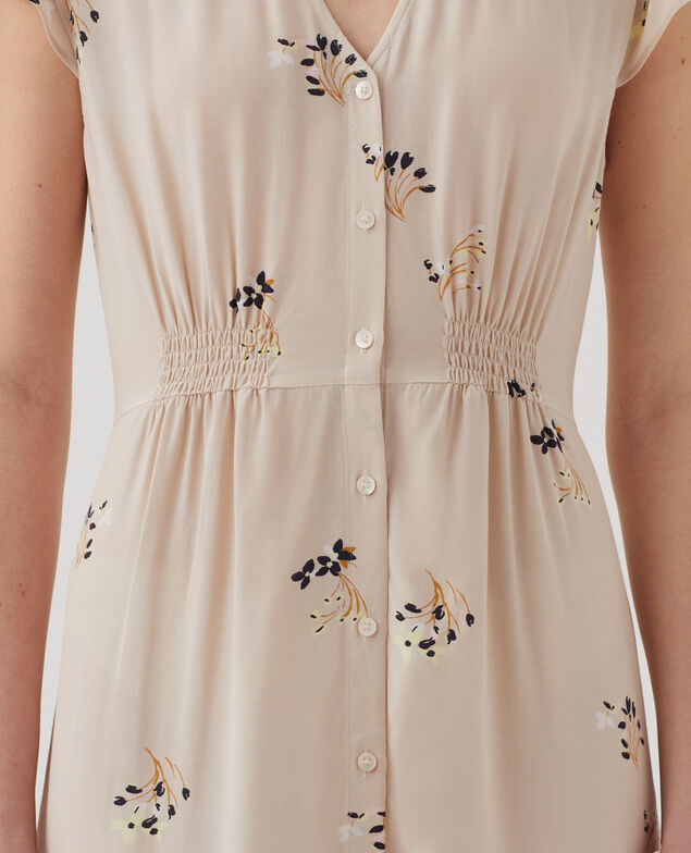 LUDIVINE - Floaty maxi dress J311 fl bouquet beige