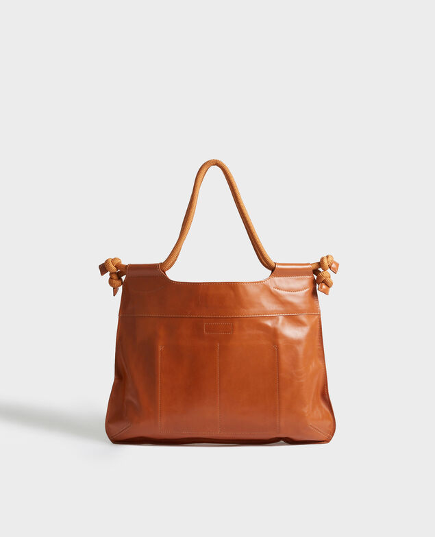 Leather tote Camel Penmarch