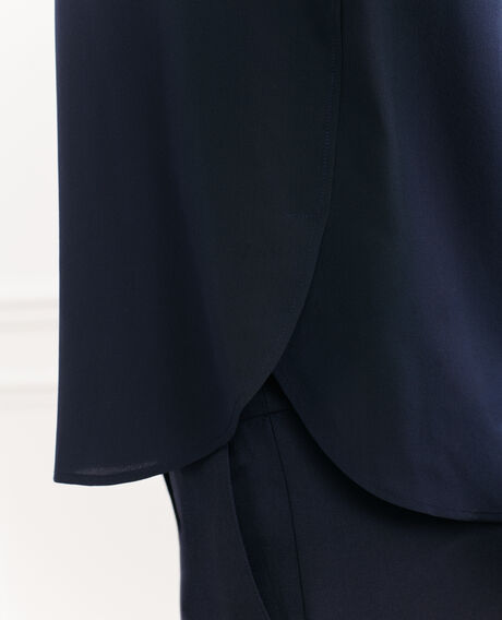 CORINNE - Silk t-shirt 7012c 69 navy 2sto013s01