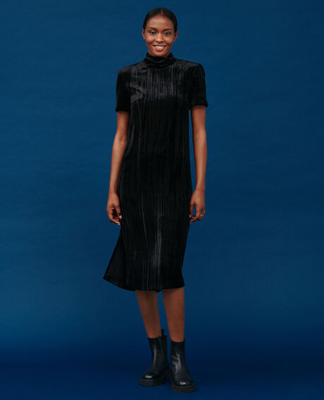 Velour midi dress 4216 black_beauty 2wdr259v19