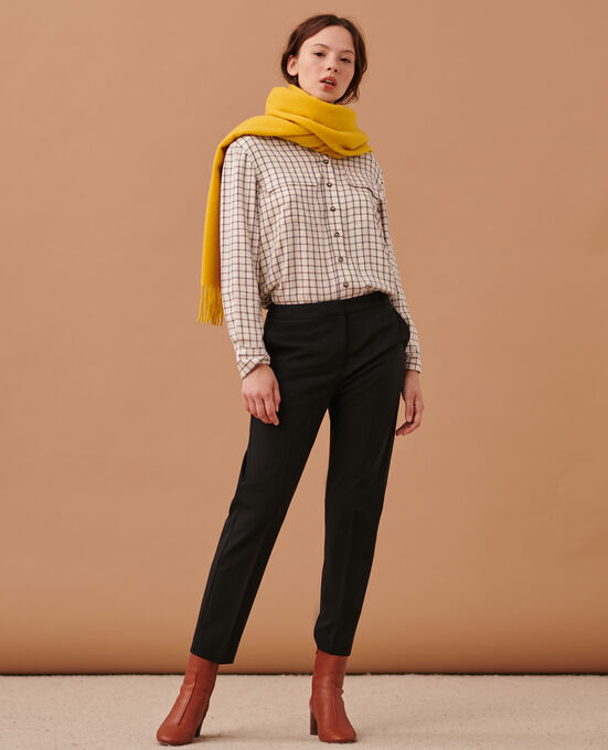 MARGUERITE - Cigarette trousers 4216 BLACK_BEAUTY
