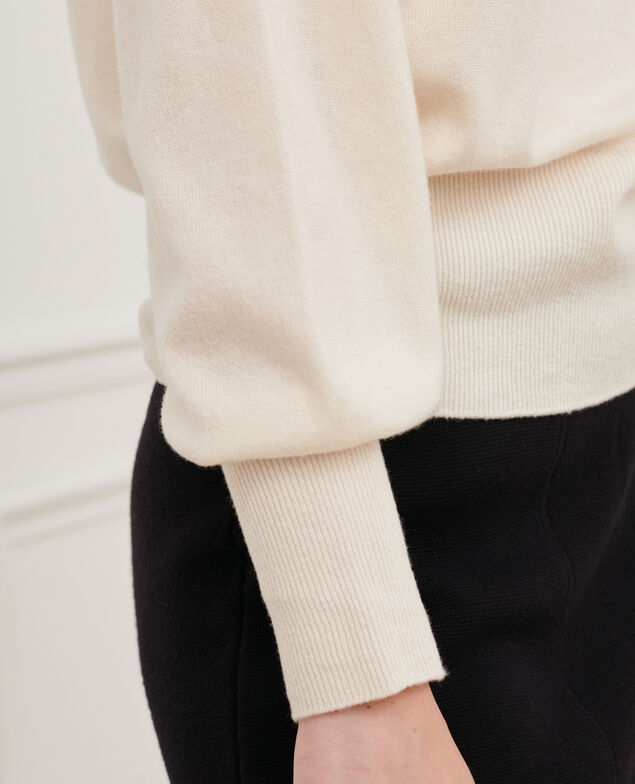 Fine cashmere boatneck jumper Jet stream