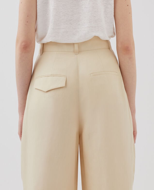 PEGGY - Carrot trousers H311 oyester gray