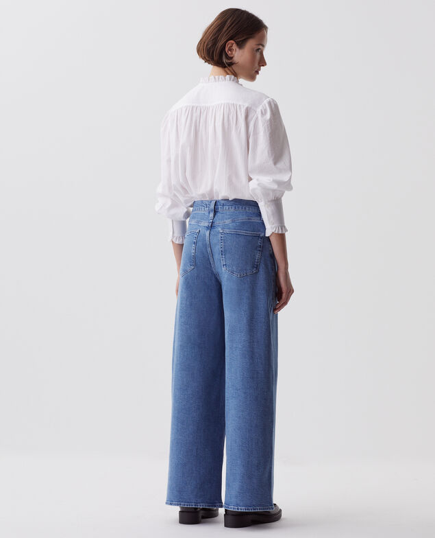 JEANETTE - Wide jeans J621 light blue