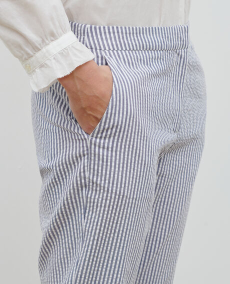 MARGUERITE - Cigarette trousers Str navy Nyokeasy