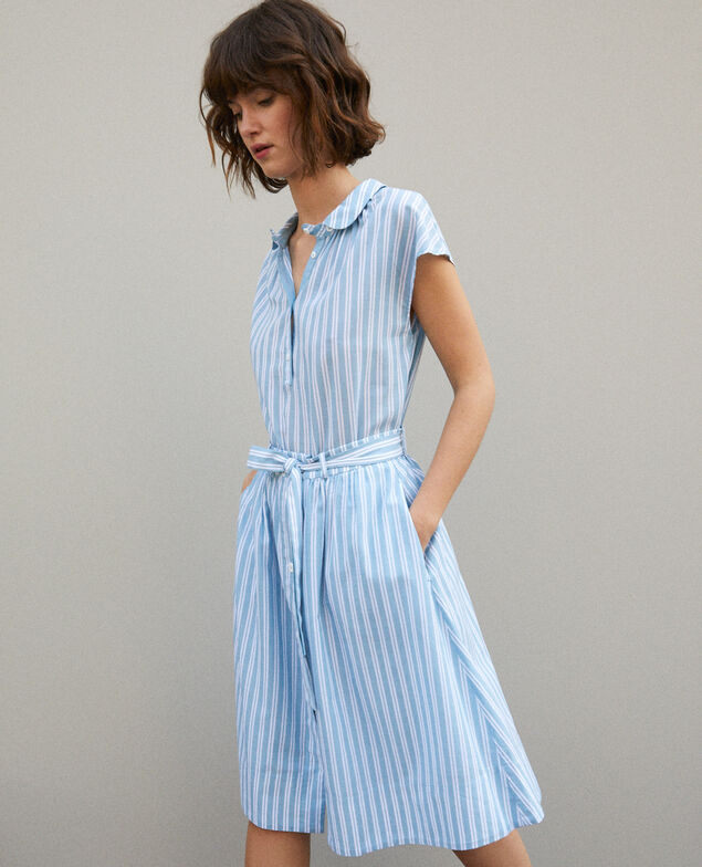 Belted skirt Blue