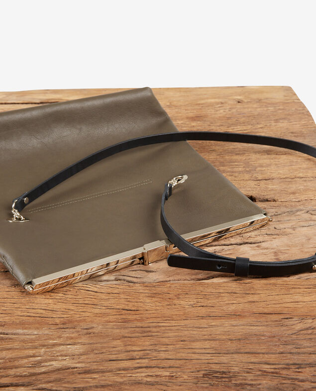 Leather bag  Kaki