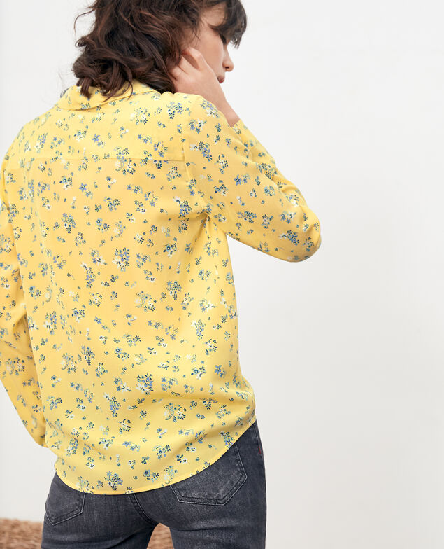 Printed silk shirt Lillybell lemon