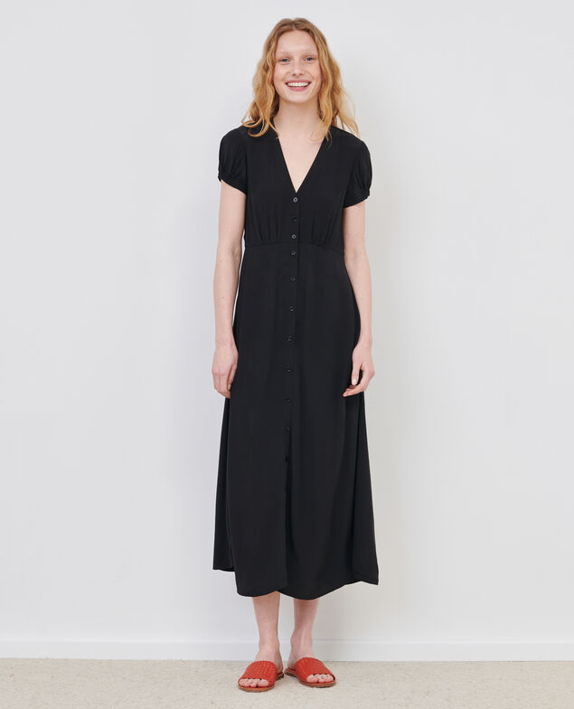 LUDIVINE - Floaty maxi dress 09 black