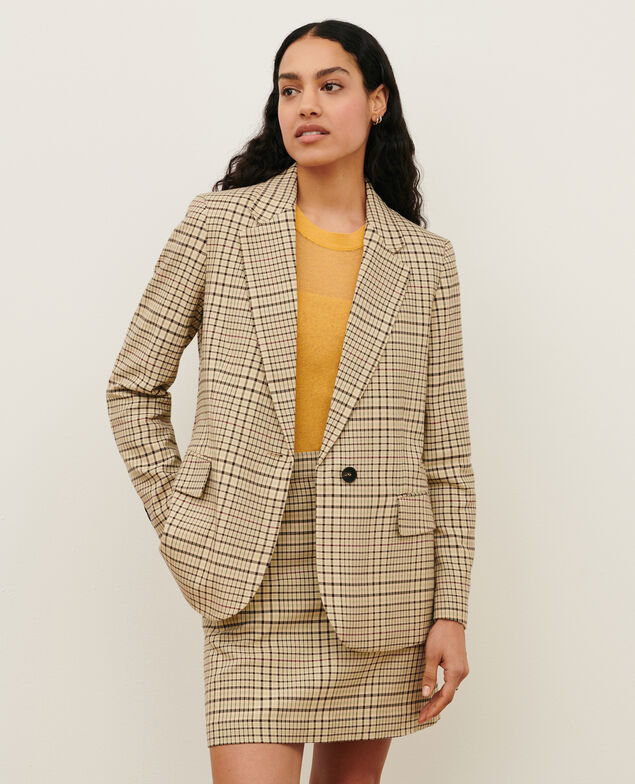 Cotton blend blazer