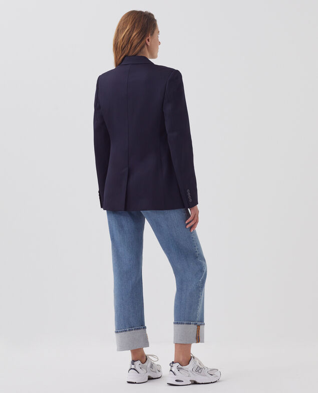 Wool blazer H695 night sky