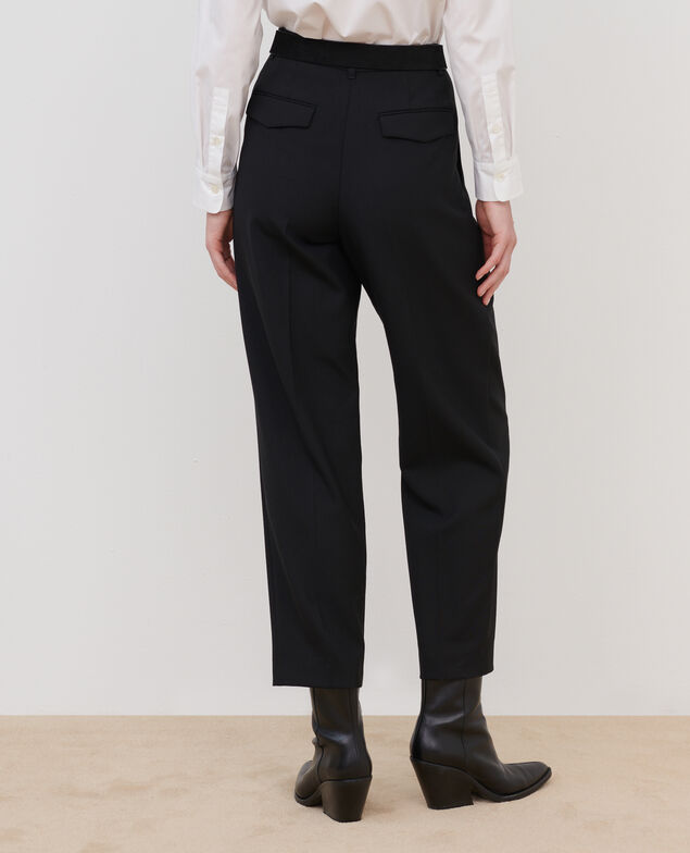 Wool suit trousers