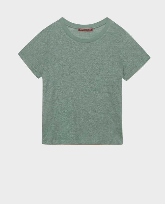 AMANDINE - linen round neck t-shirt