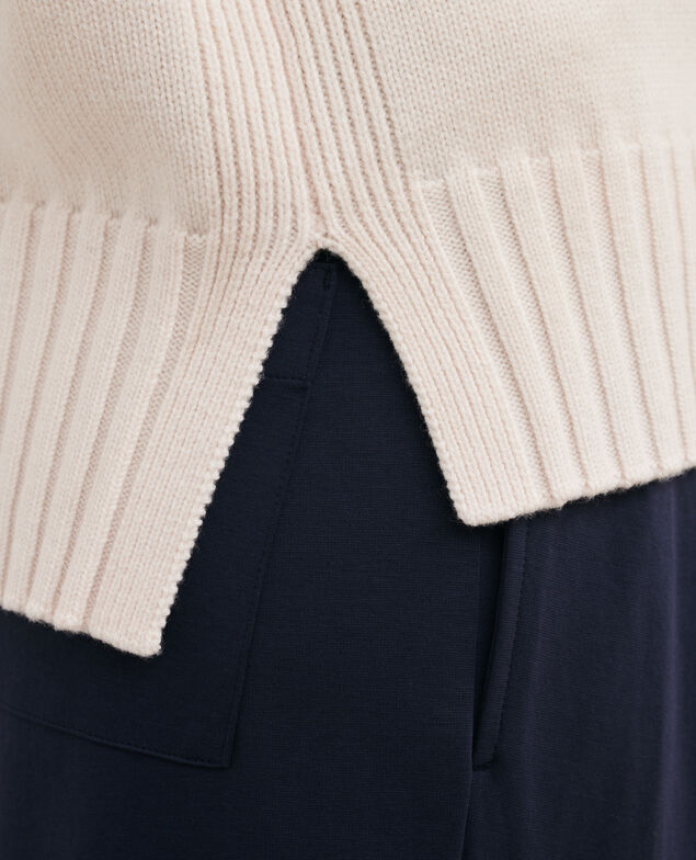 Virgin wool high neck jumper 8842 01 offwhite