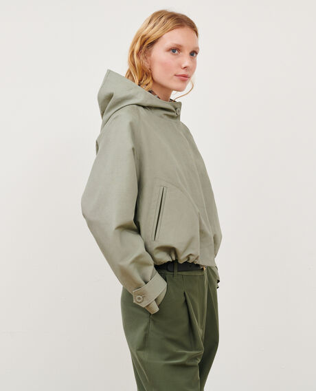Linen blend jacket 0560 vetiver 3sja110c23
