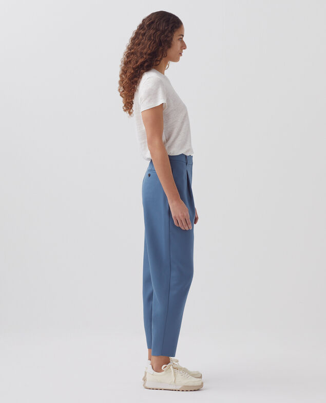 PEGGY - Wool carrot trousers