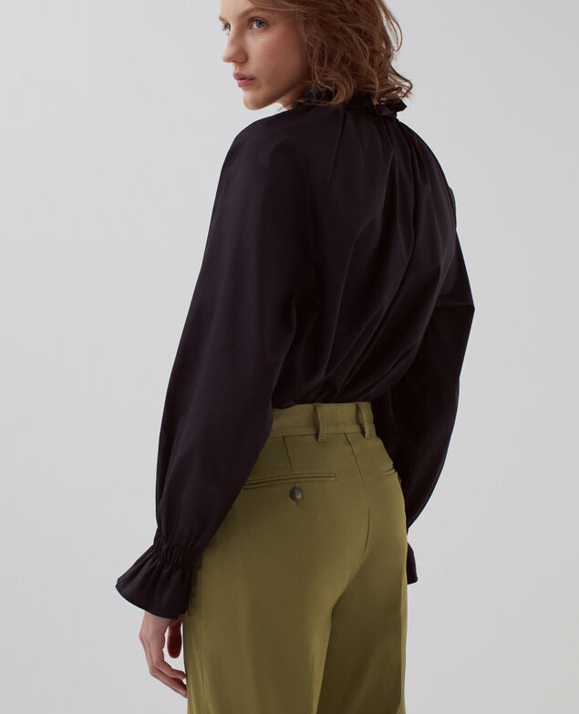 COLETTE - Straight trousers H570 military olive