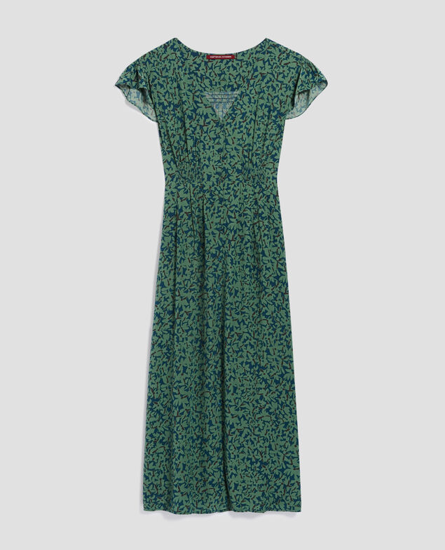 LUDIVINE - Fluid printed dress H642 petal majolica