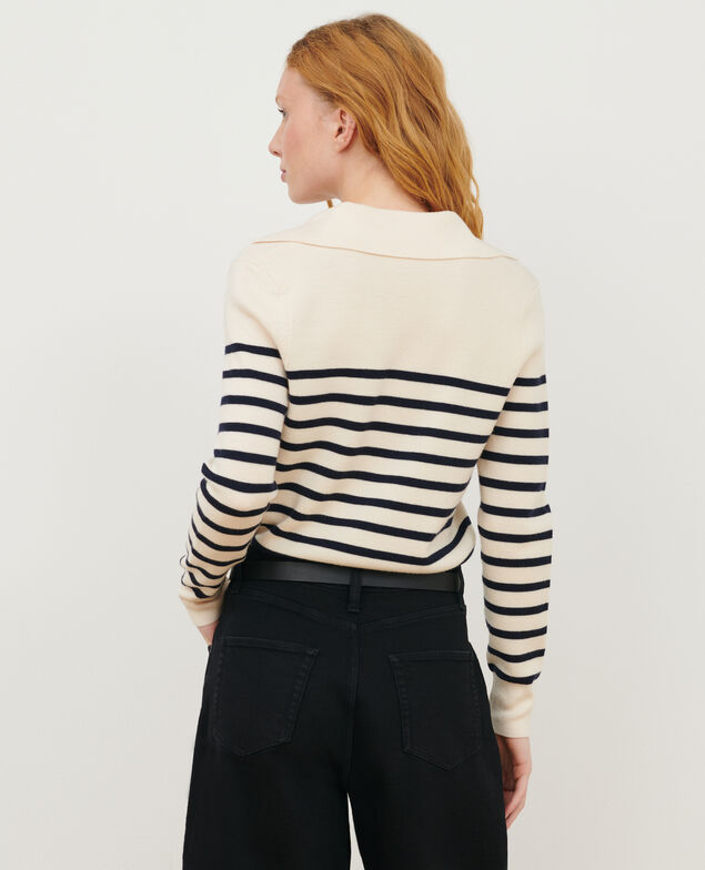 Striped merino wool jumper