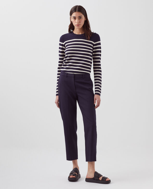 MARGUERITE - Cigarette trousers 7012c 69 navy