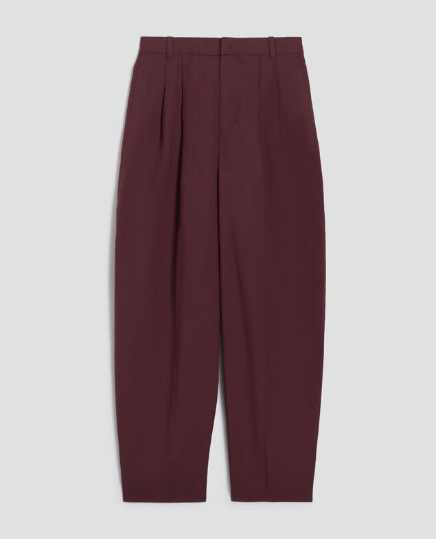 Pleated trousers J380 decadent chocolate