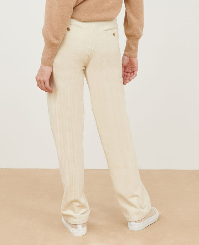 BLANDINE - Corduroy straight trousers