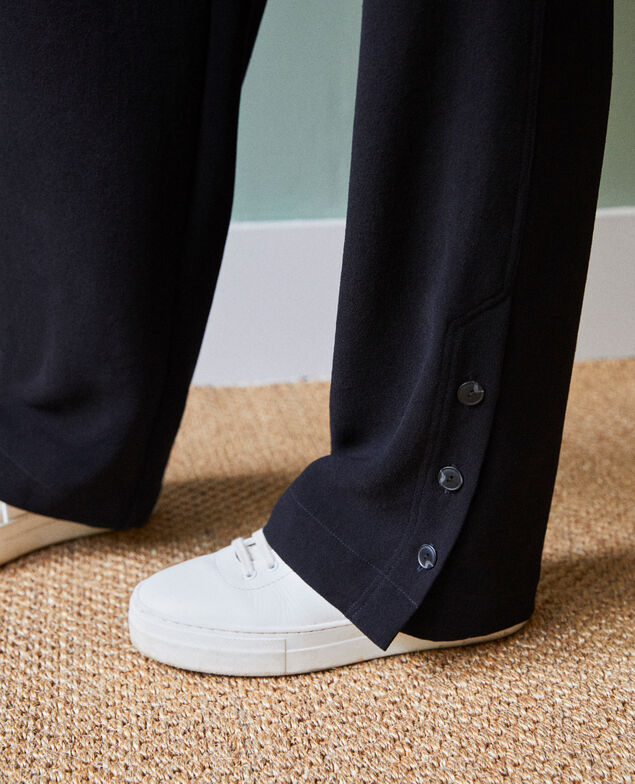 Trousers with button details Noir