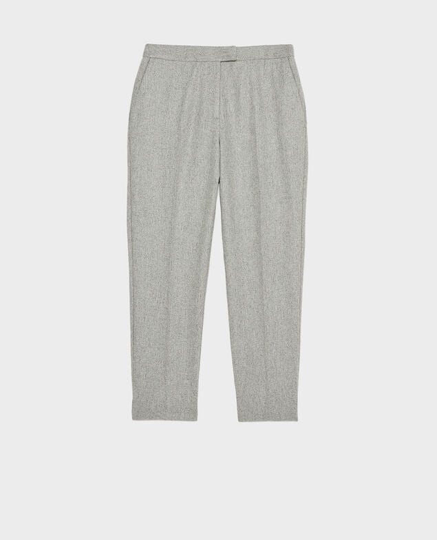 MARGUERITE - Cigarette trousers 4273 light_grey_melange