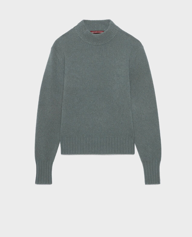 Cashmere polo neck jumper
