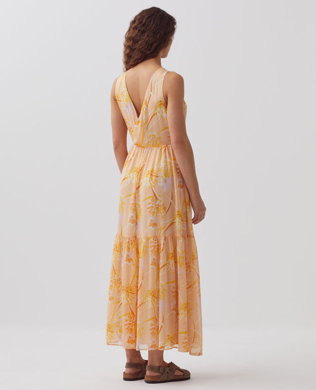 Fluid maxi dress H310 dahlia v2 beige