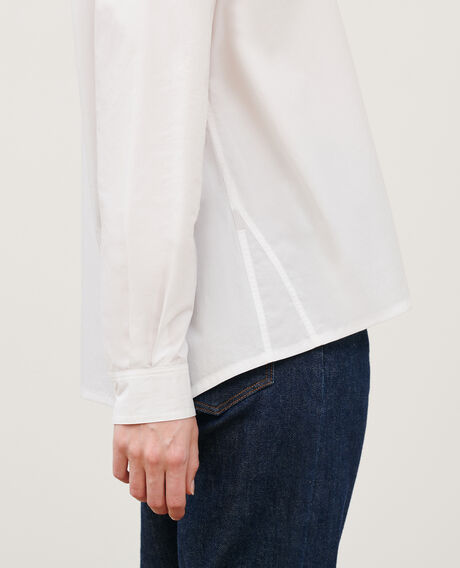 Loose cotton kaftan shirt 0007 white 3sbl018c12
