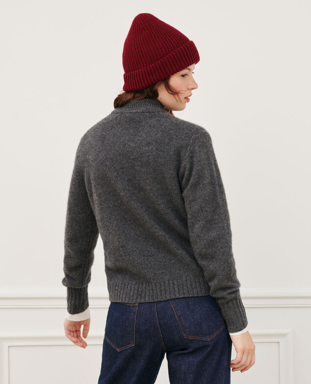 Cashmere high-neck jumper 8835 05 gray
