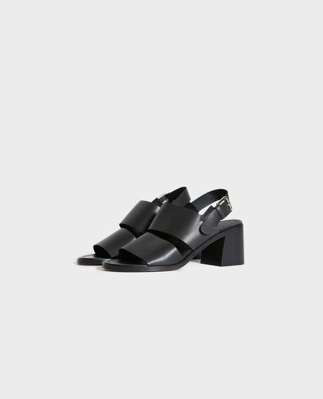 Leather heeled sandals 09 black 2ss22352