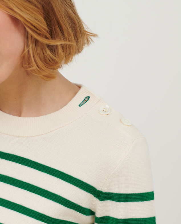 MADDY - Striped merino wool jumper