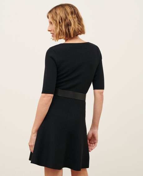 Wool mini dress 8824 09 black 2wdk298w21