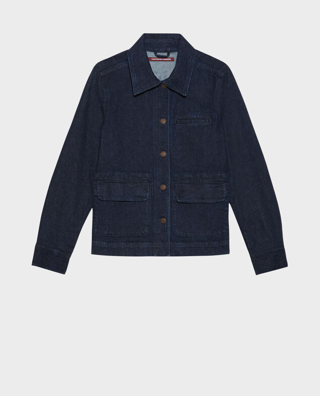 Cotton work jacket 103 denim