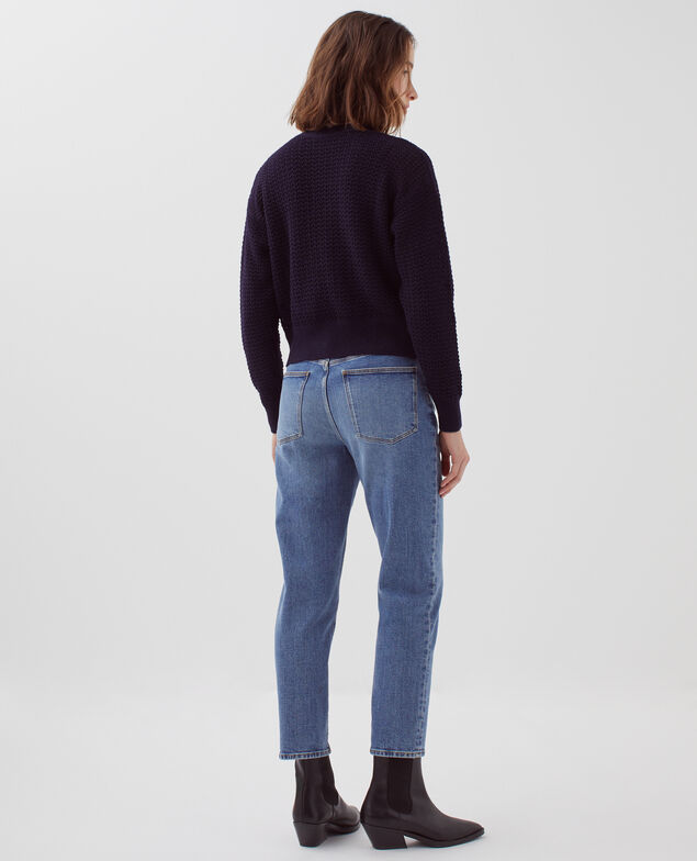Long-sleeve cardigan H694 baritone blue