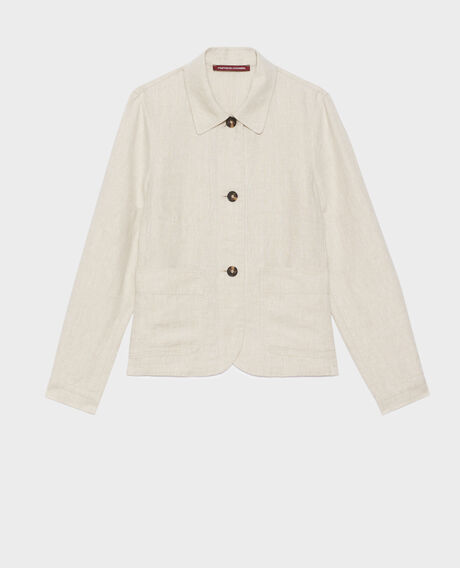 Linen jacket 0310 beige natural 3sja184f03