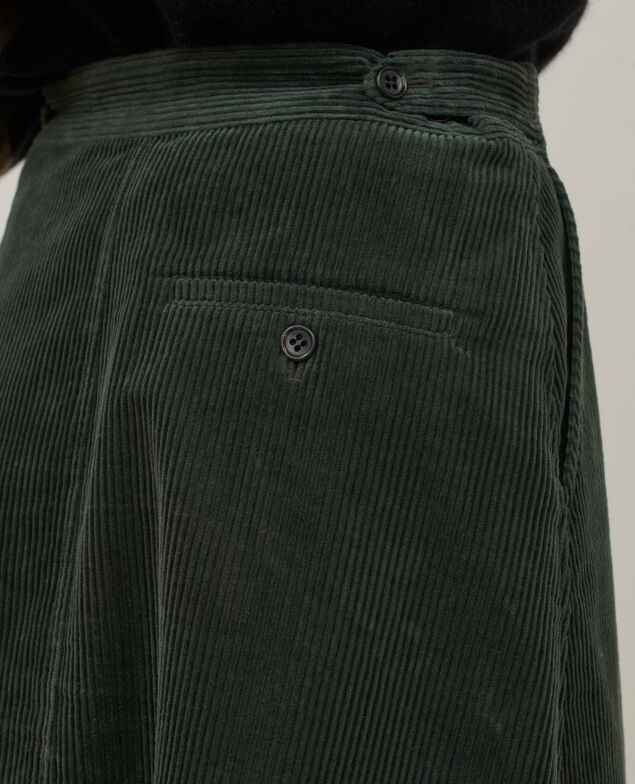 Corduroy mini skirt